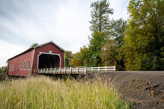 Shimanek Covered Bridge in Oregon